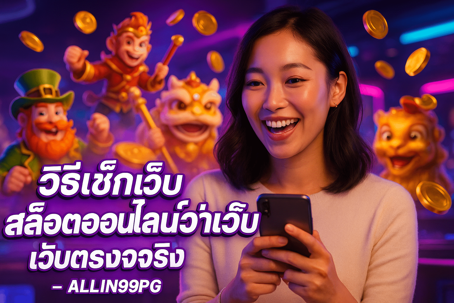 วิธีเช็กเว็บสล็อตออนไลน์ว่าเว็บตรงจริง ALLIN99PG